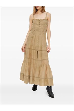 Beige cotton Divine dress MARANT ÉTOILE | RO0708FAC1J15E67LK